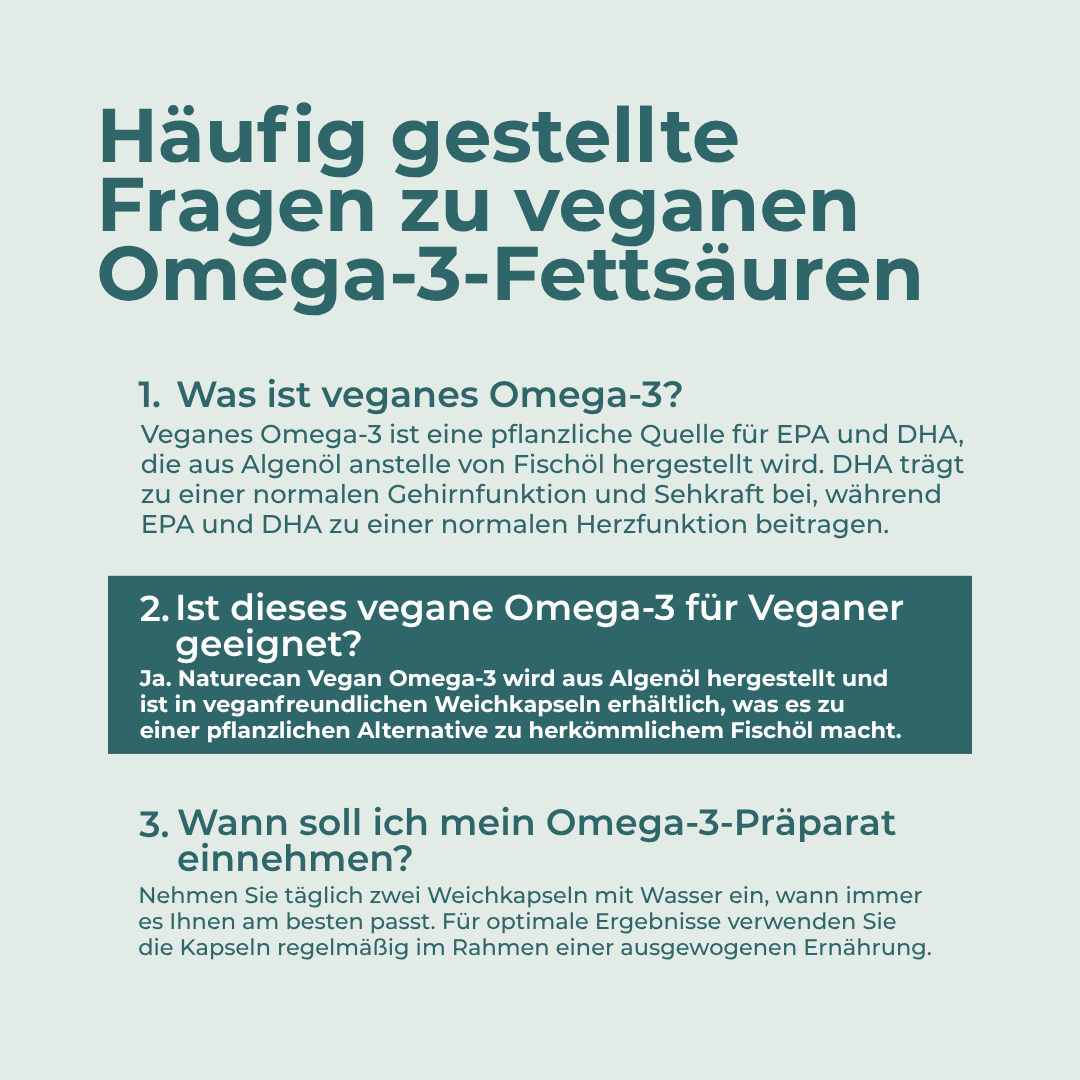 Vegane Omega-3 Kapseln