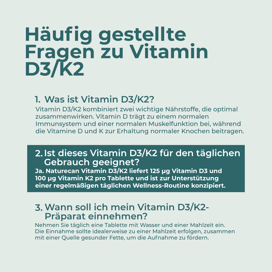 Vitamin D3 & K2