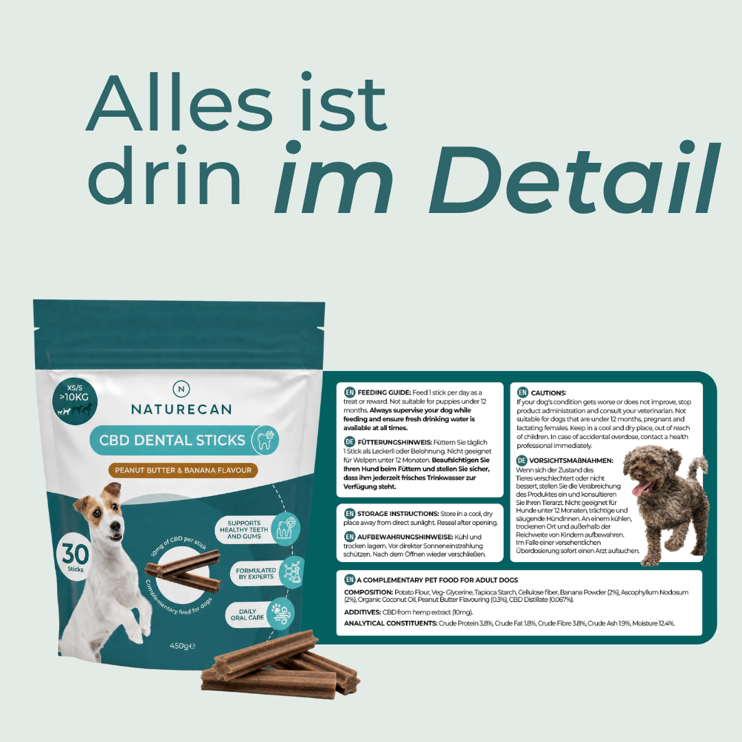 CBD Zahnpflege - Sticks für Hunde