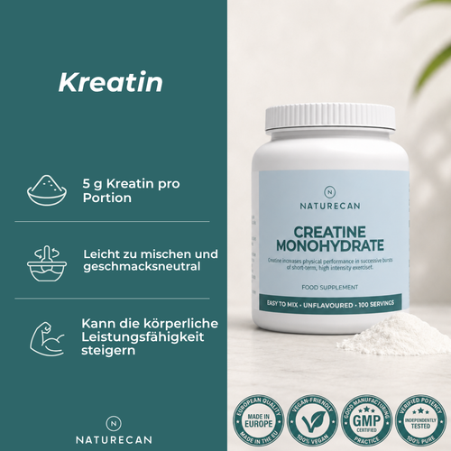 Kreatin Monohydrat 100% Pur