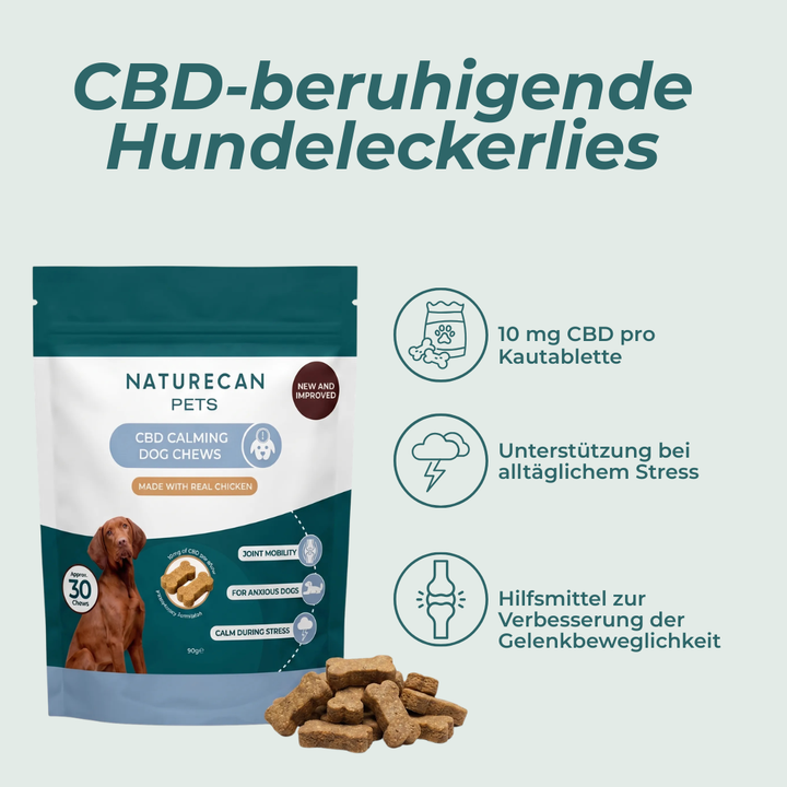 CBD-Leckerlis für Hunde – Ruhe & Entspannung